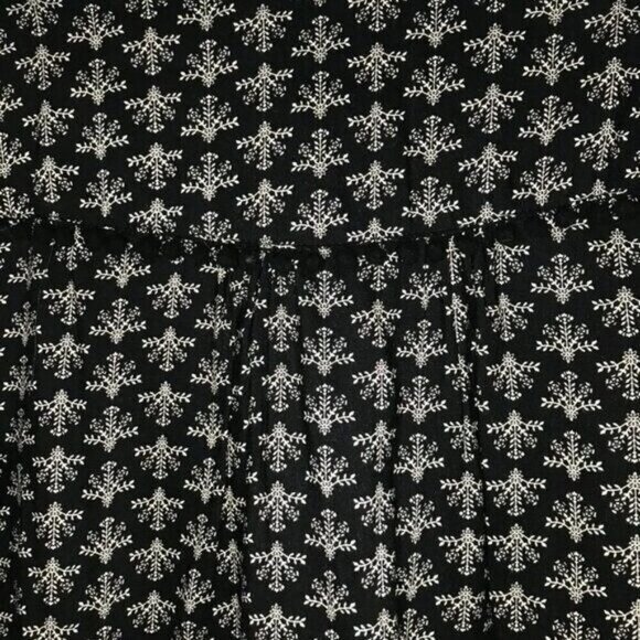 Anthropologie eri + ali Pommed Meadow Button Down Blouse Black Size‎ XS - Picture 4 of 6